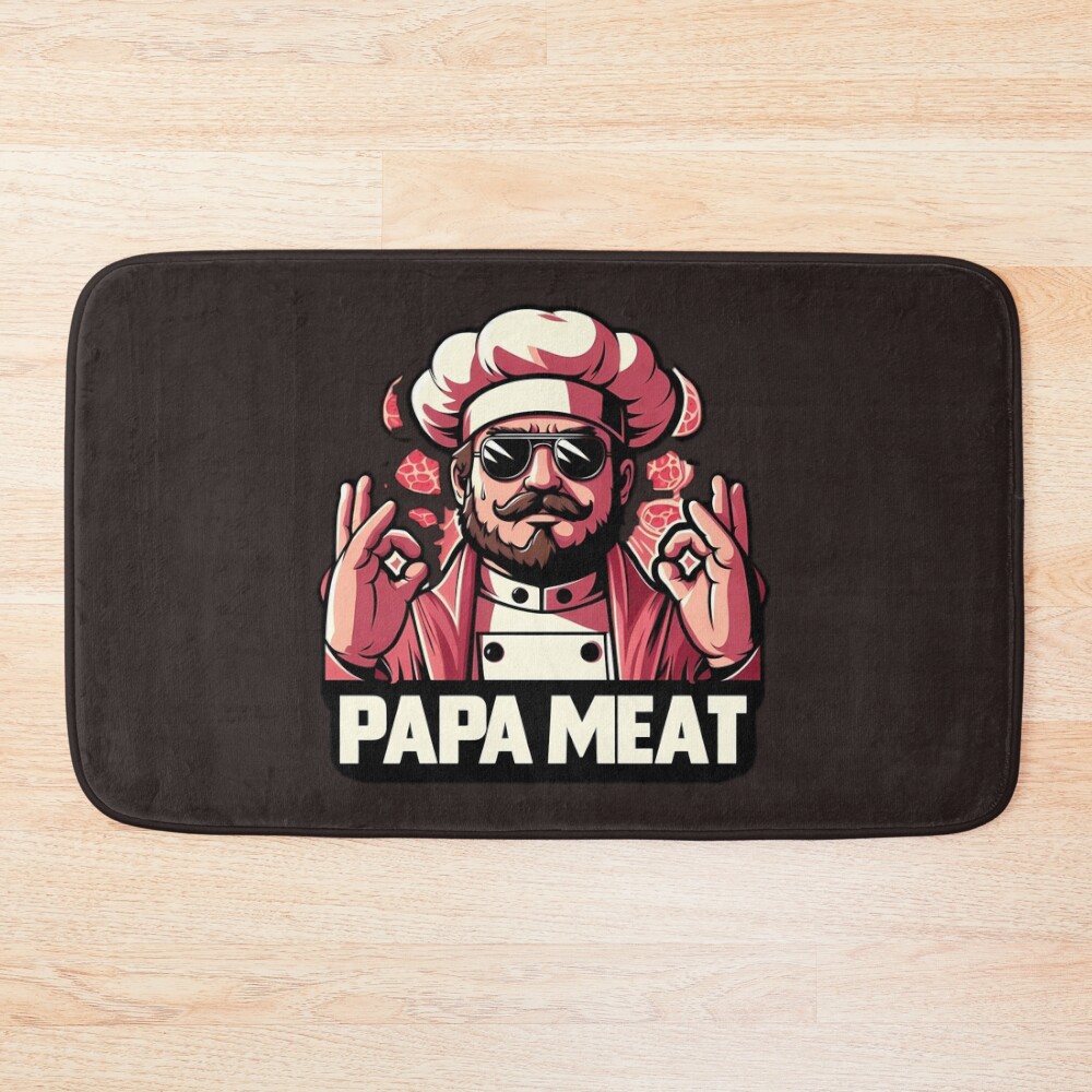 Papa Meat Bath Mat