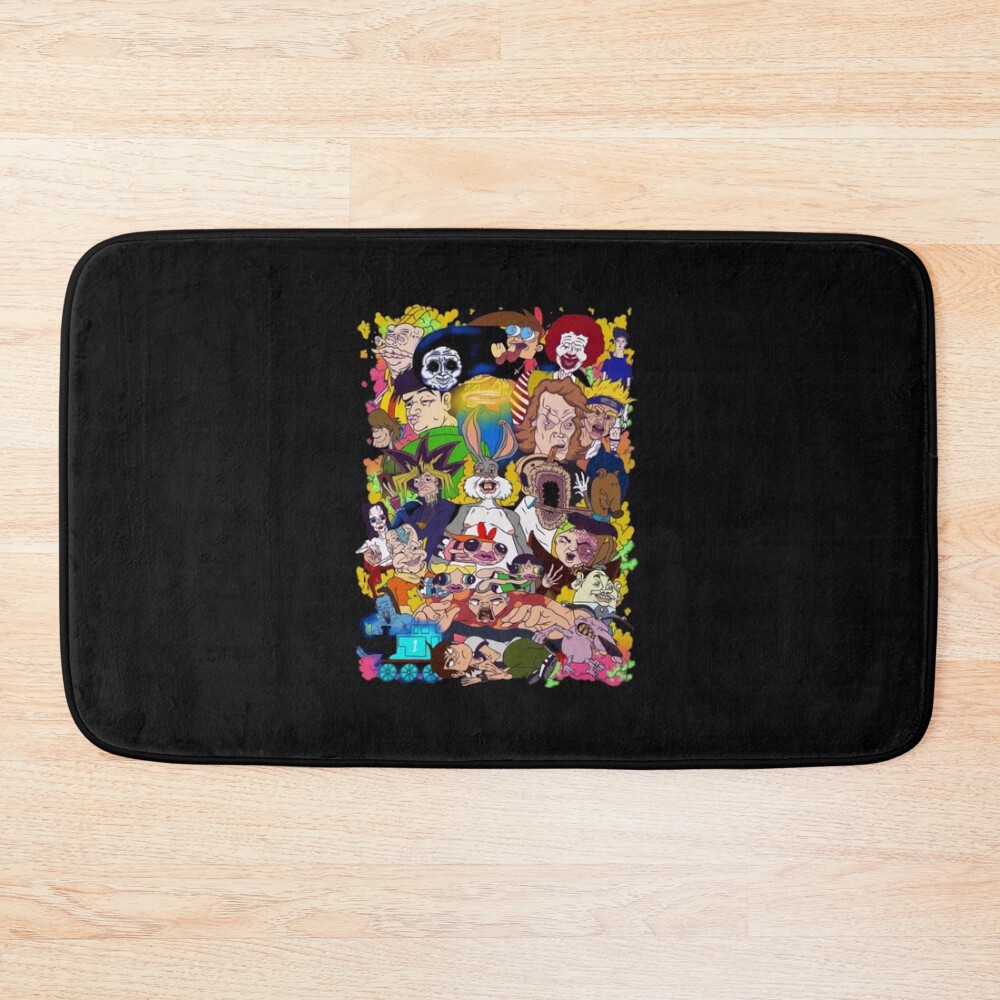 Cartoon Of Meat Canyon Merch Bath Mat