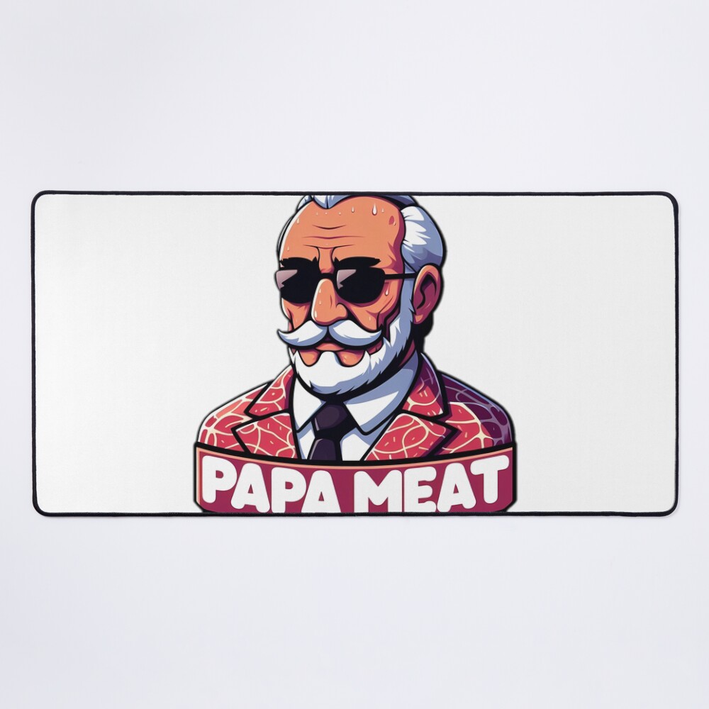 Papa Meat Print Mouse Pad